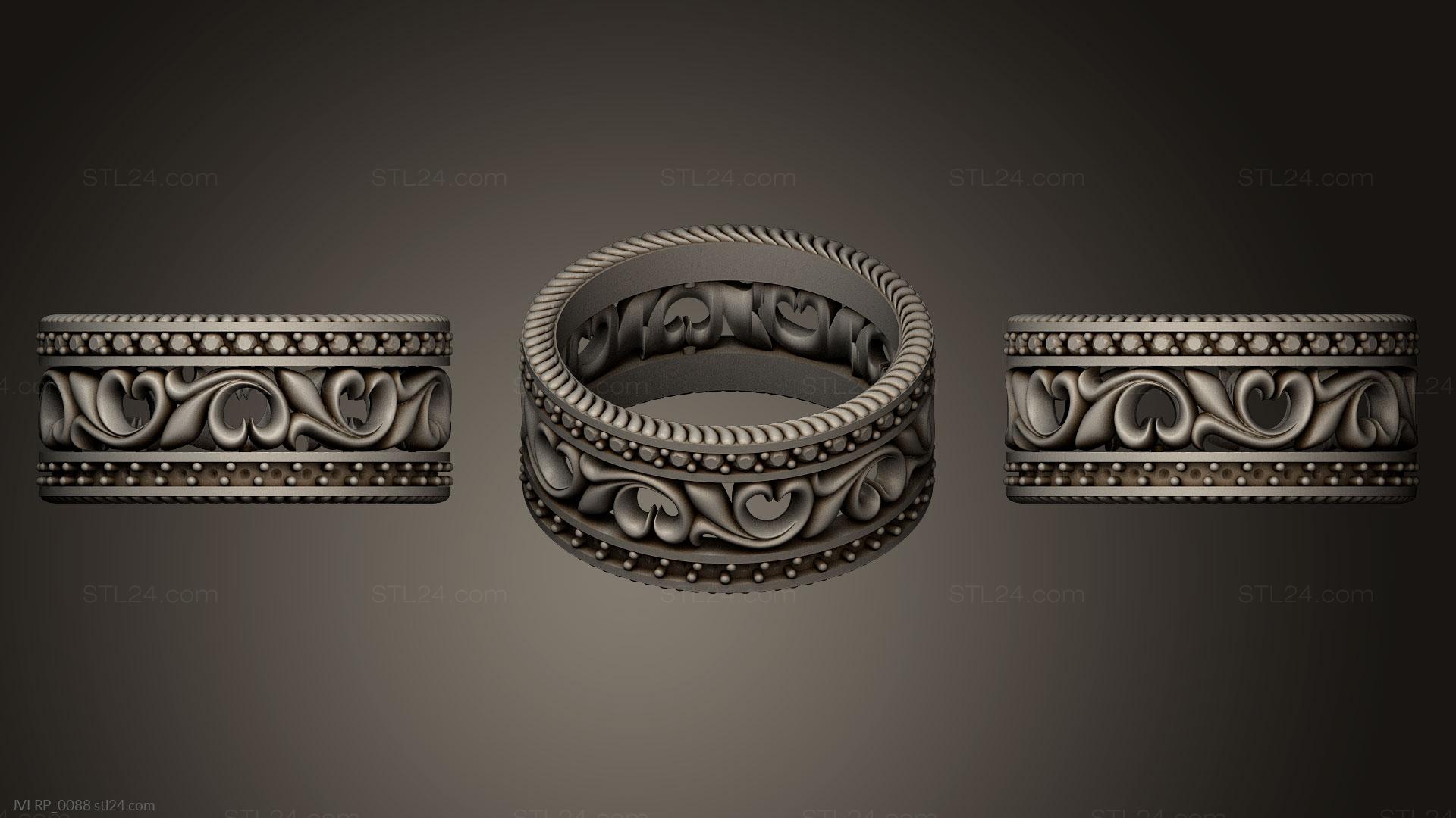 gold ring flower design woman wedding ring 3d print model 3D Print Model in  Rings 3DExport